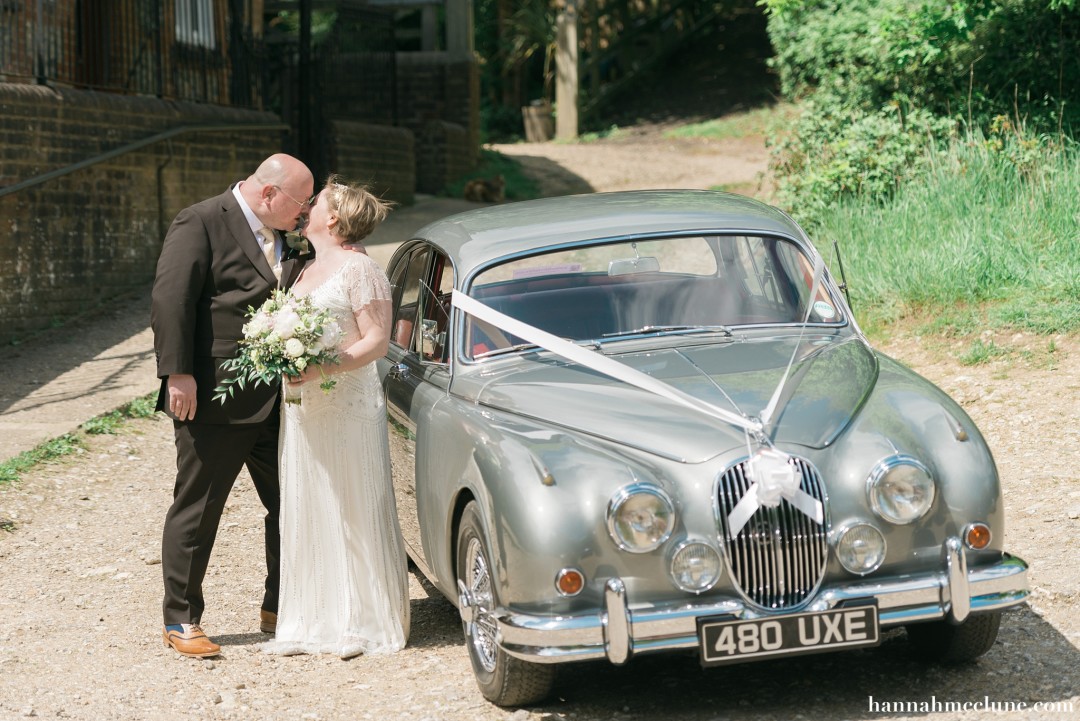 vintage wedding car Bucks